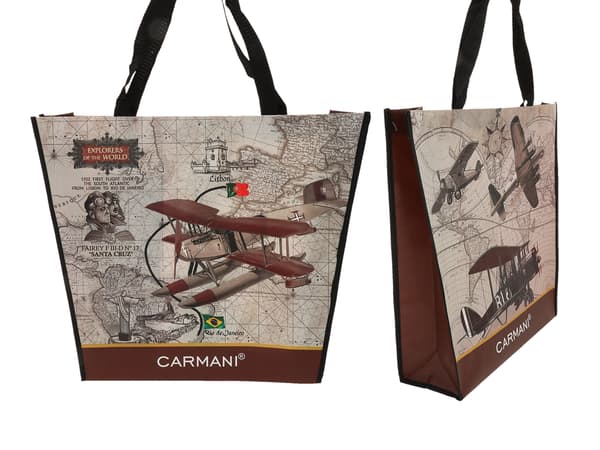 Trapetsväska - Historiska flygresor (CARMANI)