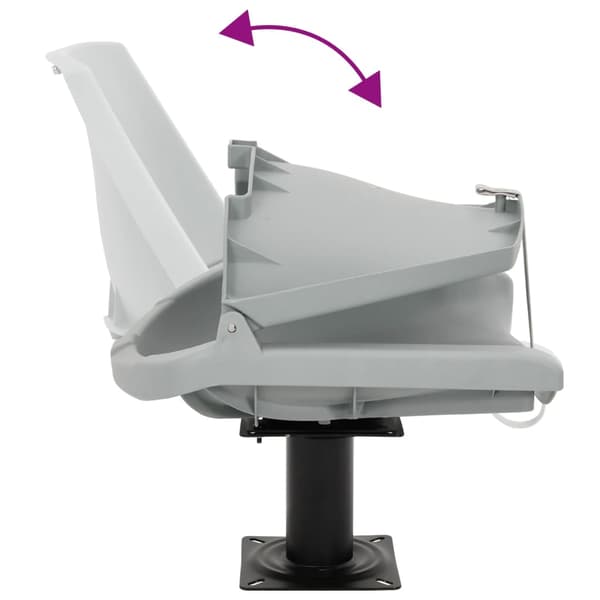vidaXL Båtsäte med 360° vridbar bas