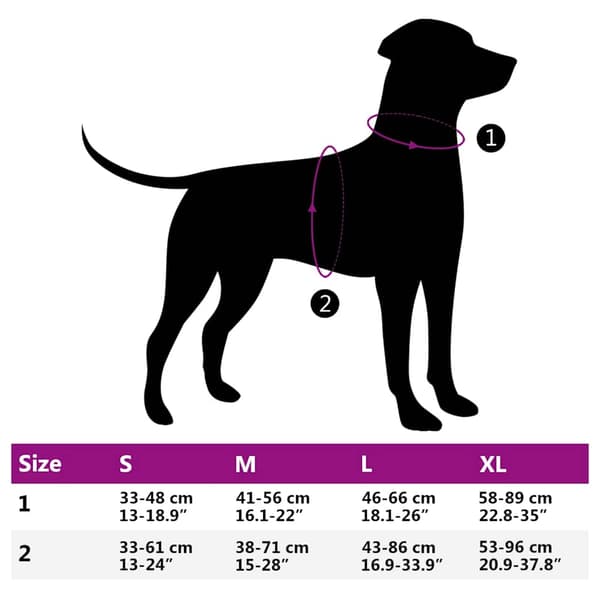 vidaXL hundesele med reflekterende striber, justerbar, sort, M