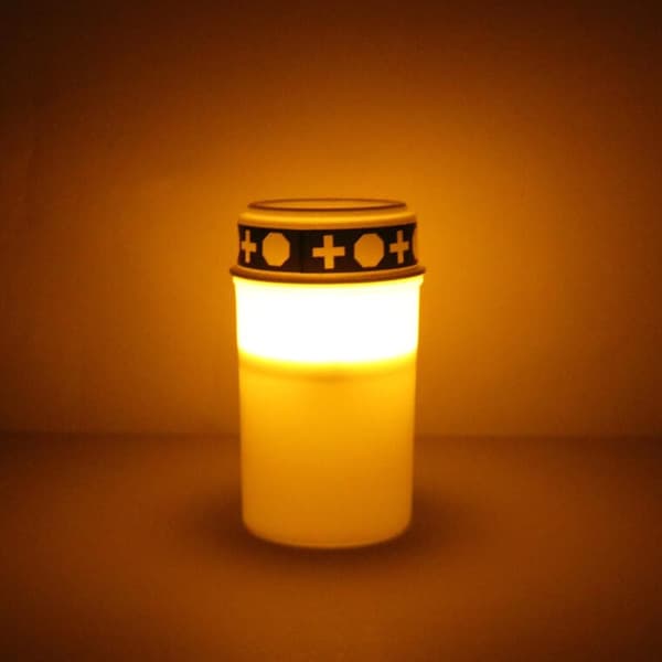 Elektrisk LED-lys hvidt 12,2 cm