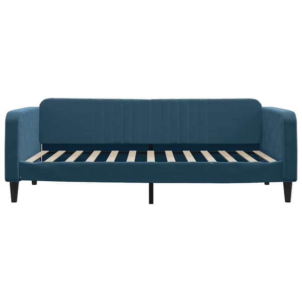 vidaXL Bäddsoffa blå 100x200 cm klädd i sammet