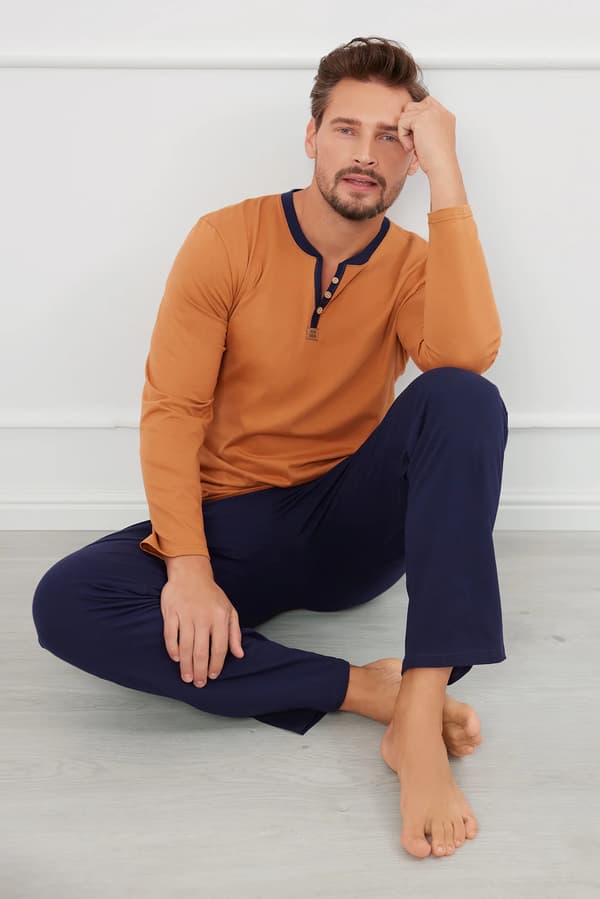 Juliusz herrpyjamas långärmad, långbyxor L