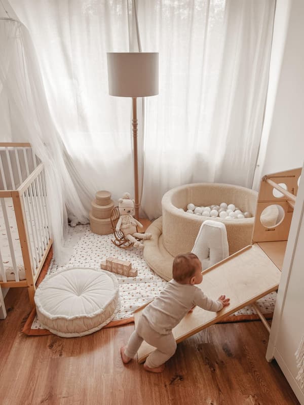 Tør pool 90x40 Teddy beige uden bolde