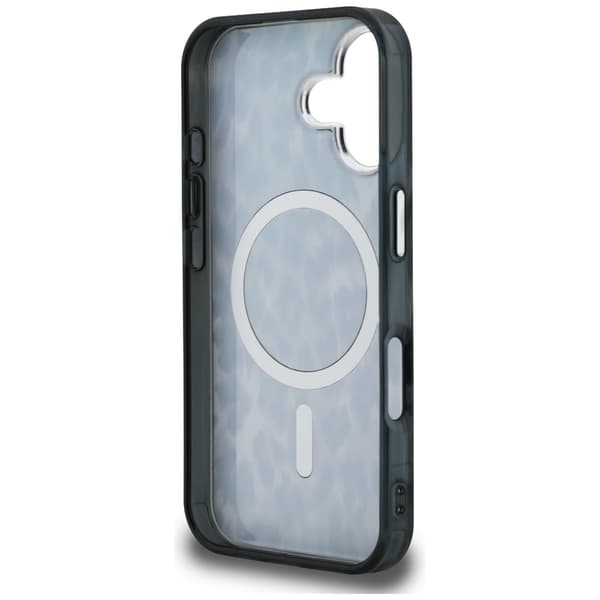 Karl Lagerfeld IML Leopardmønster MagSafe-etui til iPhone 16, sort