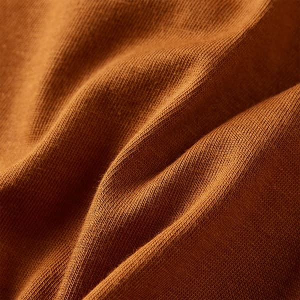 Børne langærmet T-shirt, cognac, 104