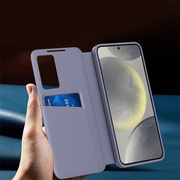 Samsung Galaxy A37 5G Smart View Plånboksfodral, Lila