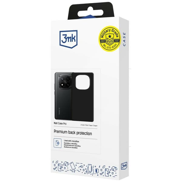 3MK Matt Case Pro för Redmi Note 15 Pro+ svart