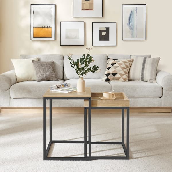 Set med 2 soffbord - Sonoma - LNT02N11