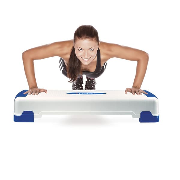 Aerobic step hvid og blå AS005 HMS