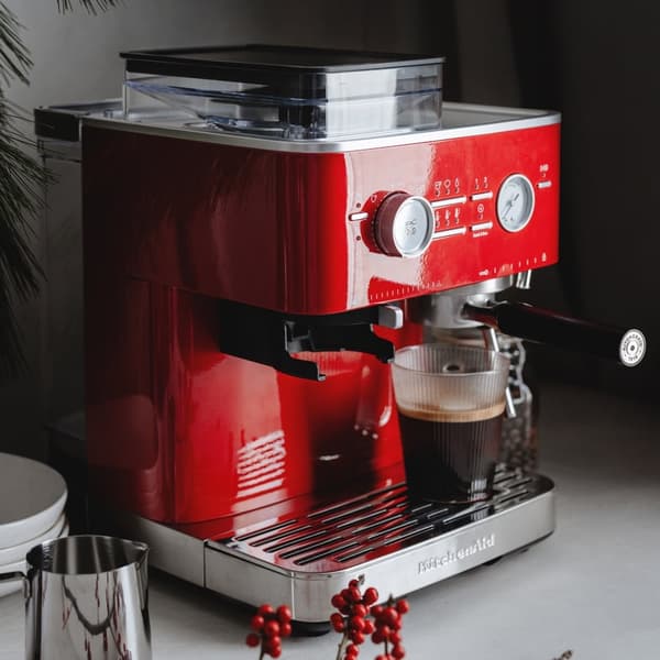 KitchenAid halvautomatisk kaffemaskine KitchenAid farve: Karamelrød