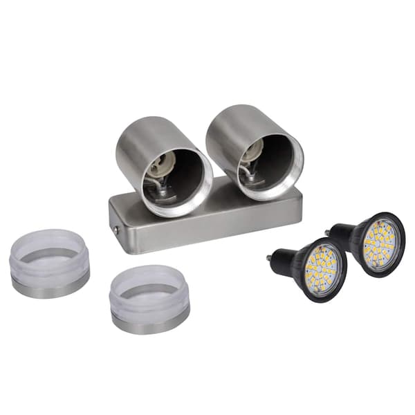LED-seinävalaisin, ruostumaton teräs