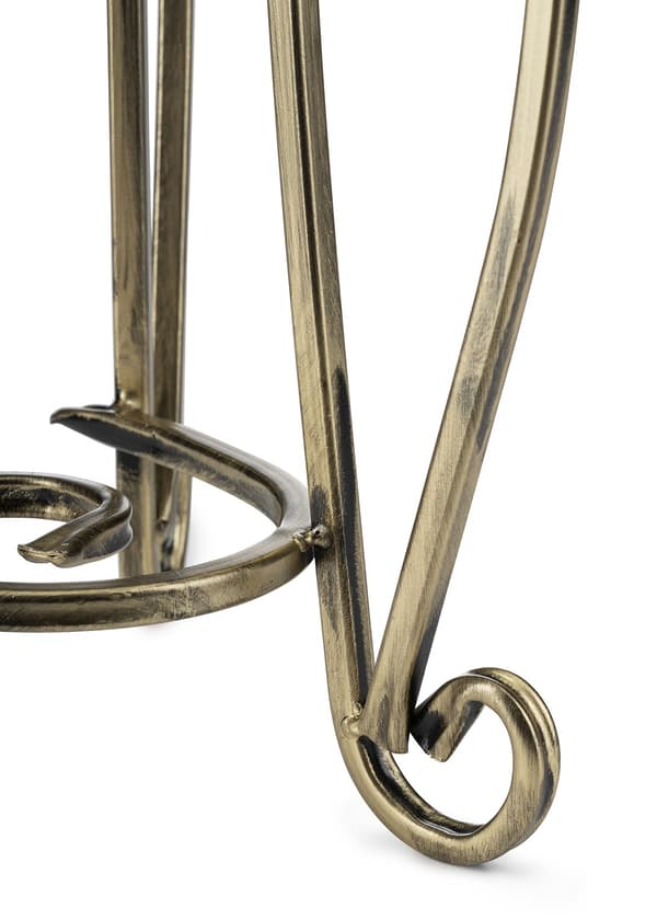Metallblomställ 37 cm GULD
