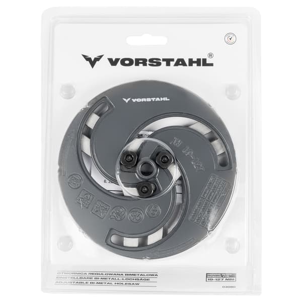 Justerbar bimetallhålsåg 19-127mm Vorstahl