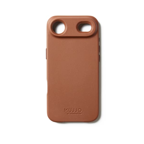 MUJJO iPhone 17 Air Läderfodral Brun