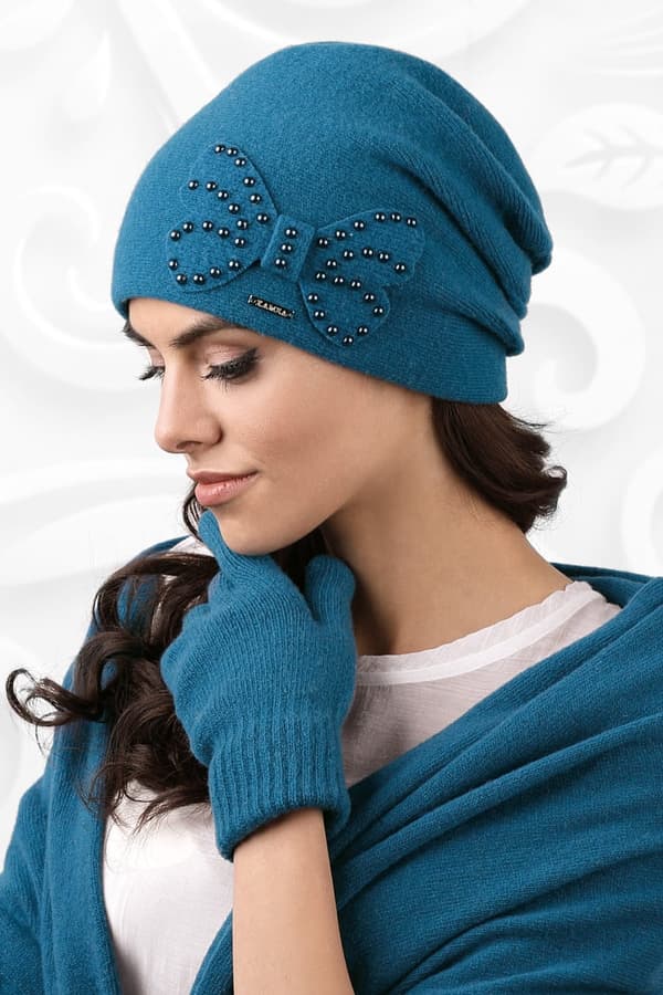 HANDSKER*01 dame vinter turkis farve