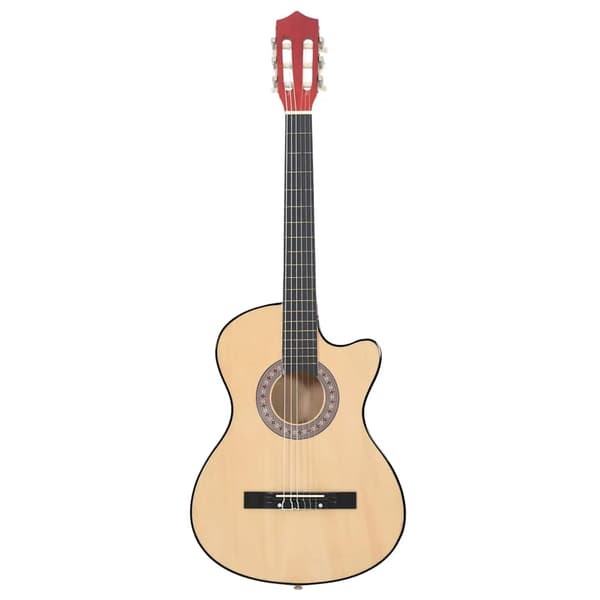 vidaXL 6-strängad cutaway akustisk gitarr, 38" linsträ