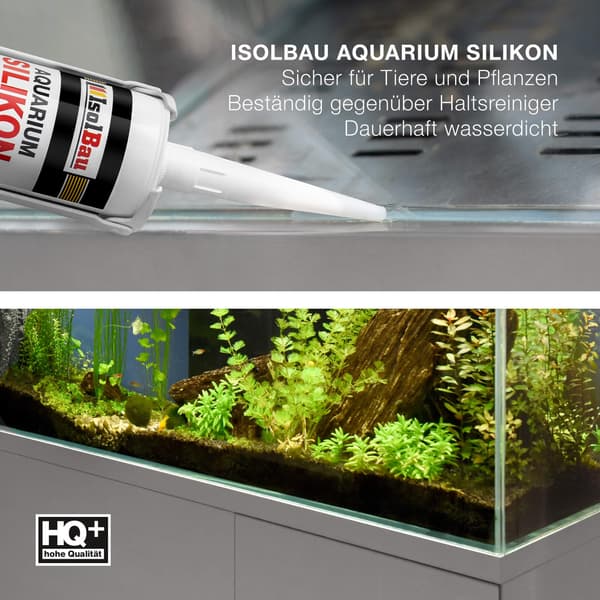 IsolBau Sort Akvariesilikone 15 x 300ml