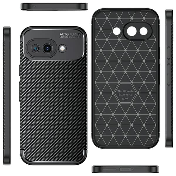 Beline Carbon Armor -kotelo Pixel 9a:lle, musta