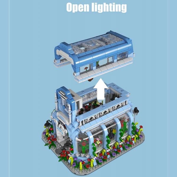 Botanisk trädgård LED - Mould King 1289 st Technic Blocks