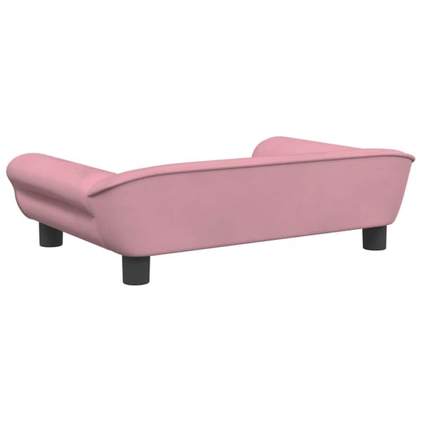 vidaXL Barnsoffa, rosa, 70x45x26 cm, sammet
