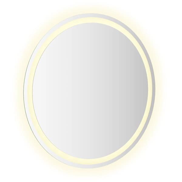 vidaXL Badrumsspegel med LED, rund, 70 cm