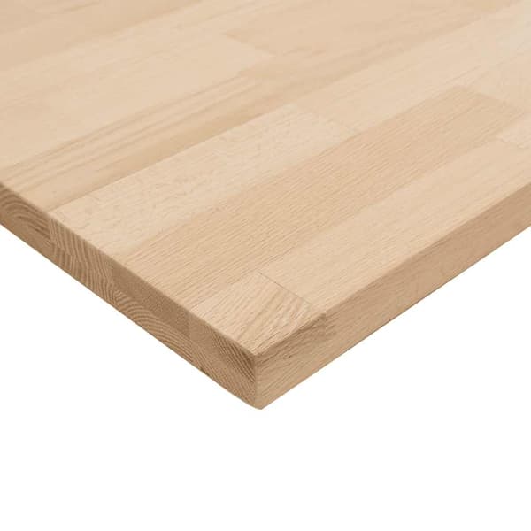 vidaXL køkkenbordplade, 40x63,5x4 cm, rektangulær, massivt egetræ