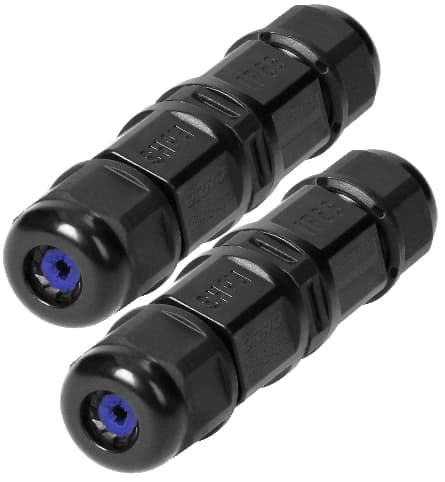 Hermetisk koblingsmuffe Kabelforbindelse Lige 2x1mm2 450V 15A 2 stk.