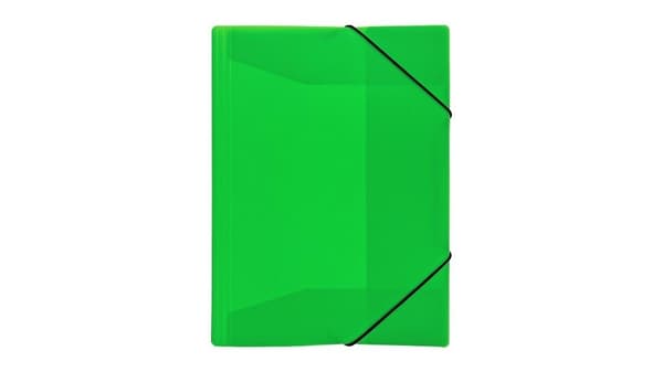 Mappe med elastik A4 PP neongrøn