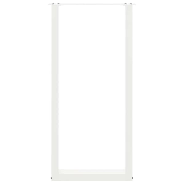vidaXL sofabordsben, 2 stk., hvide, 40x(100-101) cm, stål