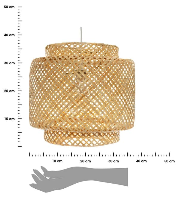 Liby bambuhänglampa 40 cm