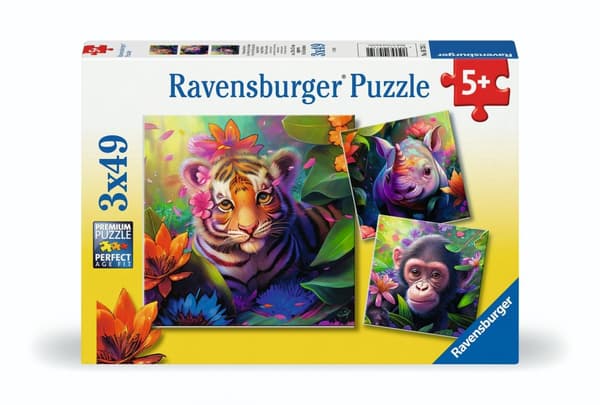 3x49 Jungle Babies Puslespil
