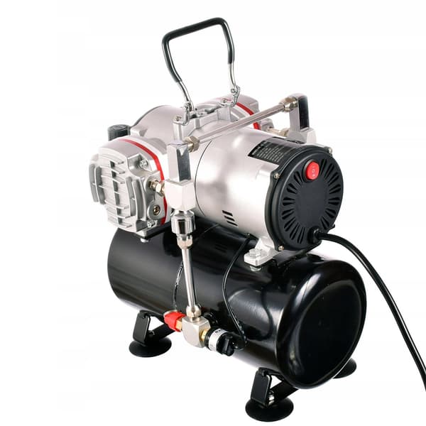 TOSTEMPELS AIRBRUSH KOMPRESSOR 3L FLASKE EFFEKTIV KOMPRESSOR AUTO STOP