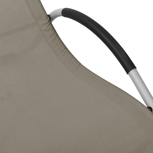 vidaXL Solstol, Textilene, Taupe och Grå