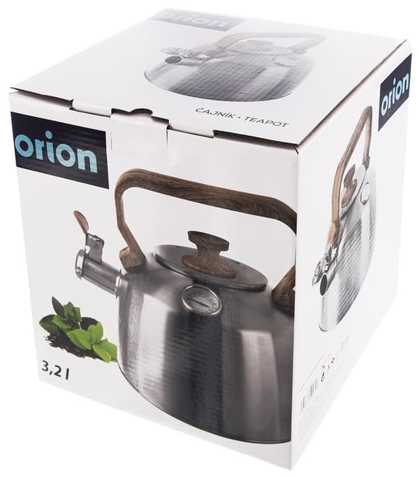Orion Kedel med Fløjtefunktion og Termometer Stål 3,2 l
