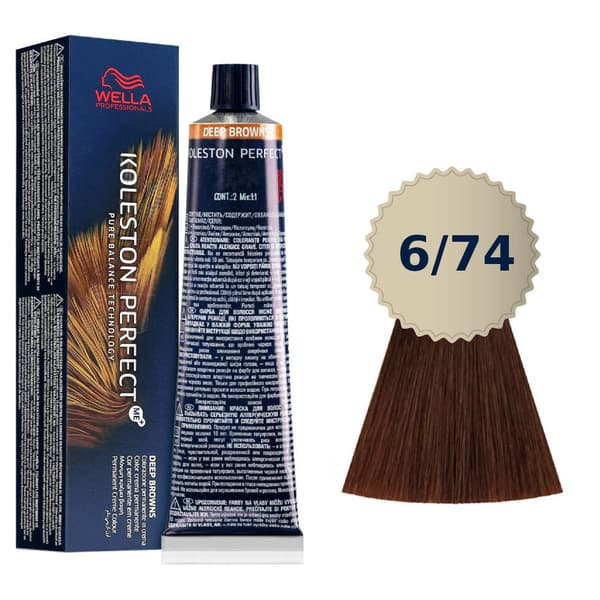 Wella Koleston Me + 6/74 maling 60 ml