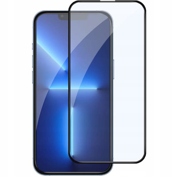 2x Härdat glas för Apple iPhone 13 Pro med helskärmstäckning, 5D-glas