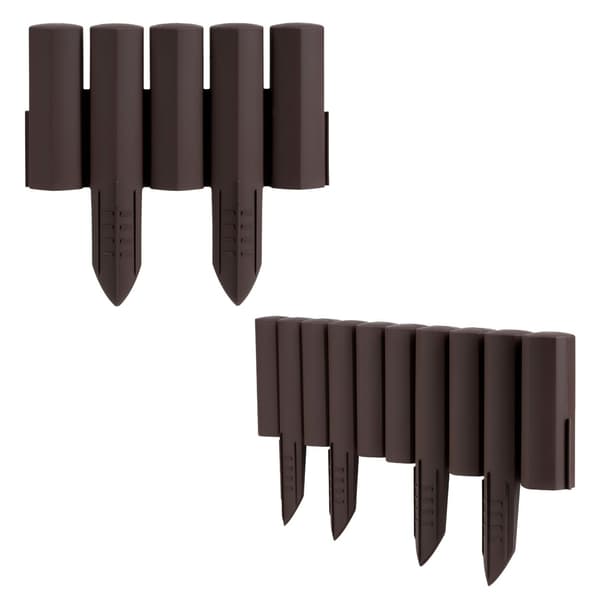 Garden Frame havepalisade 2,2 m brun sæt med 8