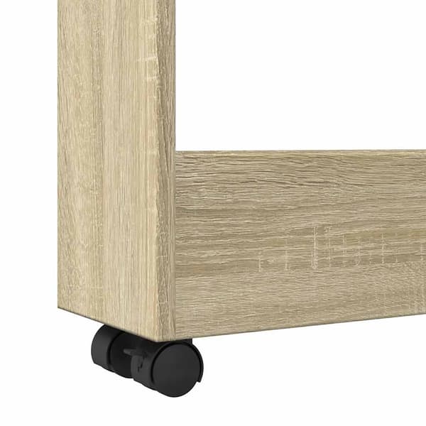 vidaXL smal sidevogn, 3 etager, Sonoma Oak