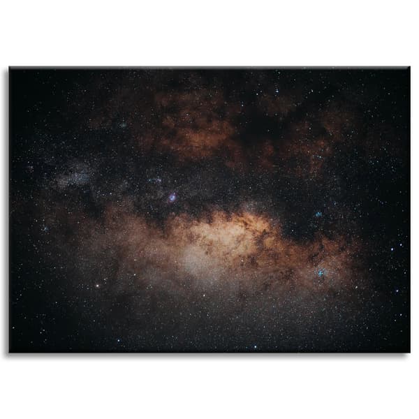 Lærredstryk Rumgalakse Stjerner 70x50 cm