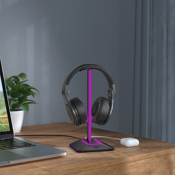 MOZOS D12 Hållare för öronhörlurar RGB LED