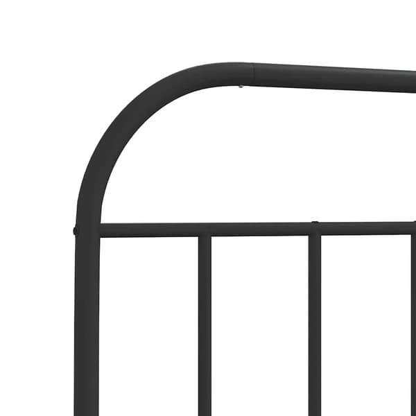 vidaXL metalsengegavl sort 140 cm