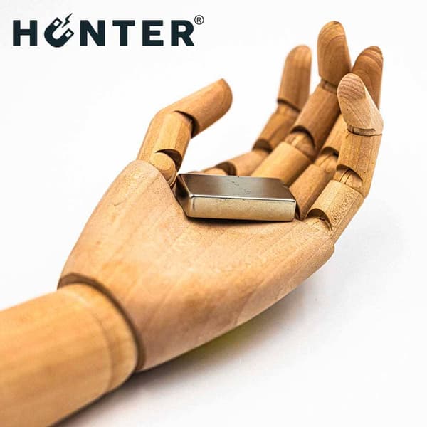 NEODYMIUM MAGNET 45x25x10 mm STÆRK PLADE Stang, Rektangulær, HUNTER
