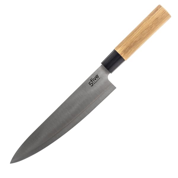 Sæt med knive på bambusstativ