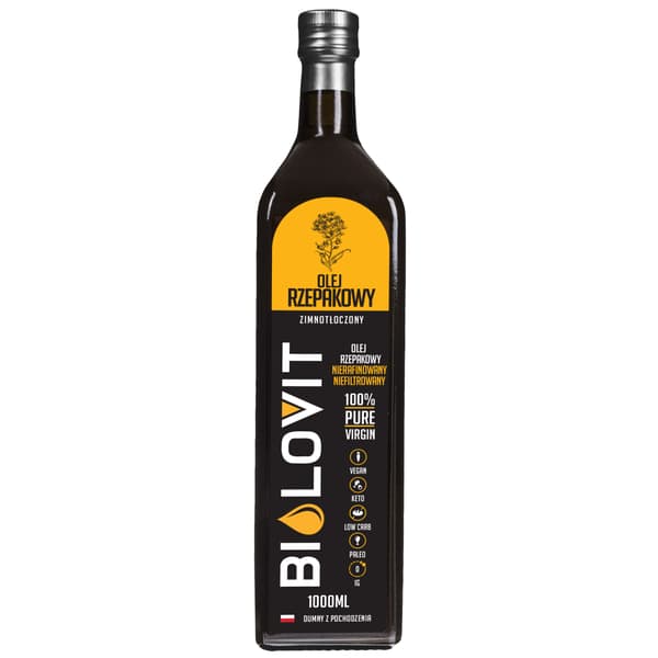 Bilovit - Koldpresset rapsolie - 1000 ml