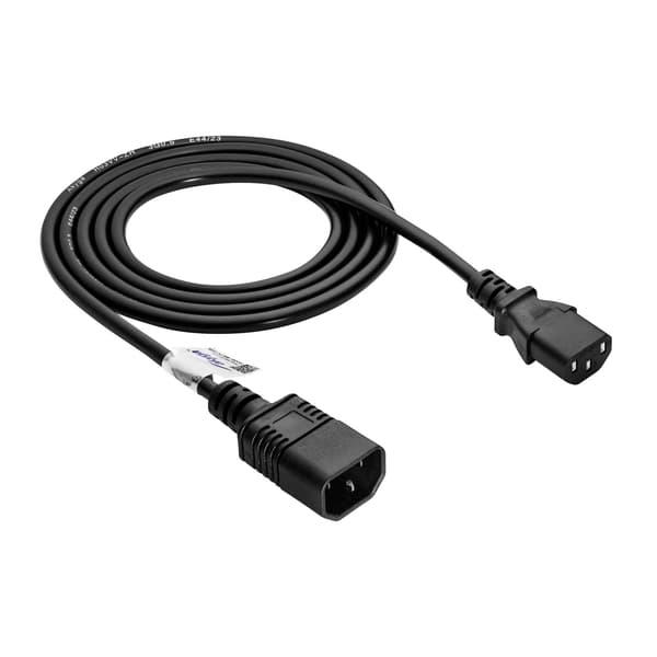 Akyga AK-PC-03C Strømforlængerkabel 3-benet til C13 / C14 Computer 1,8m