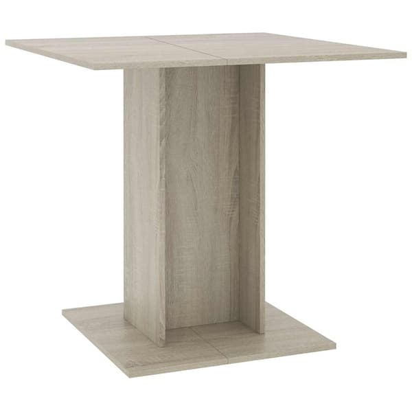 vidaXL spisebord Sonoma eg 80x80x75 cm spånplade