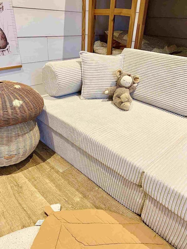 Stor trekant til Corduroy Graphite Sofa
