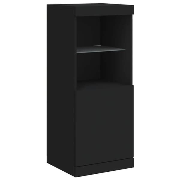 vidaXL LED-skab sort 41x37x100 cm