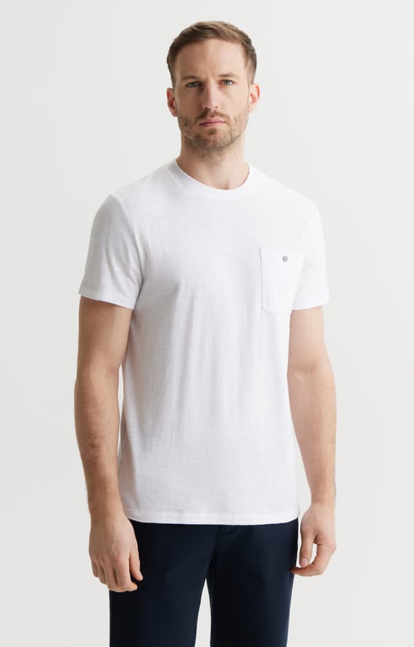 Ensfarvet t-shirt S