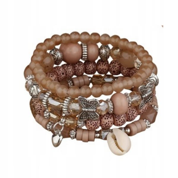 BOHO Latte Kaffe-Karamel Armbåndssæt